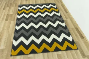 Koberec Luna 503369/89925 Cik cak žltý