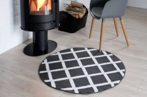 Koberec LUXURY L889B PP ESM tmavosivý kruh