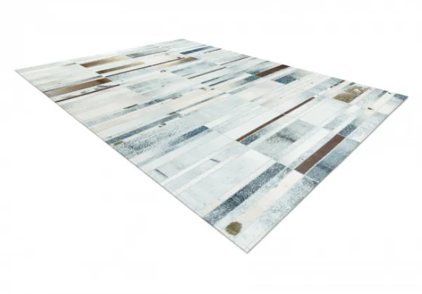 Koberec PATCHWORK 21717 béžový - imitácia kože krava