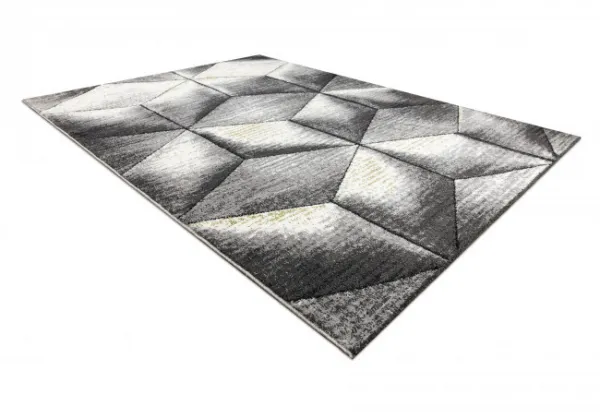 Koberec SAMPLE Este Friese Soft CUBE kocka 3D sivý