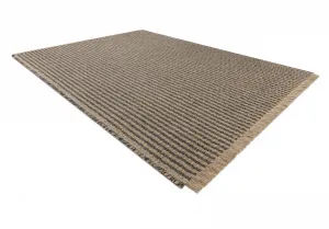 Koberec JUTE 3650 so strapcami čierny / béžový