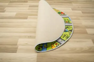 Detský koberec Uličky 12 zelený kruh