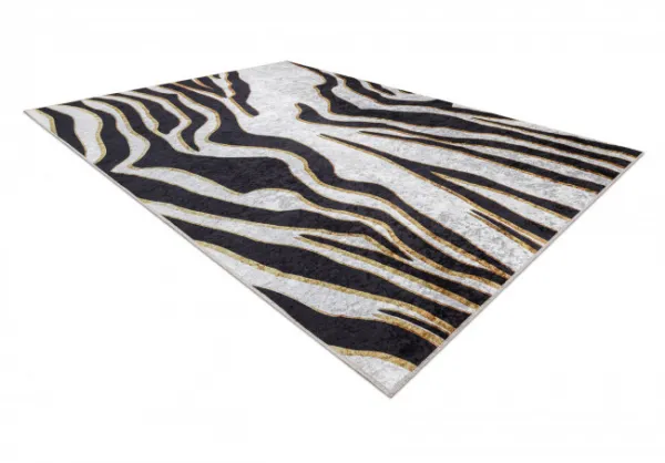 Koberec MIRO 52002.807 zebra, krémový / čierny