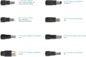 AVACOM QuickTIP 65W - univerzálny adaptér pre notebooky + 13 konektorov