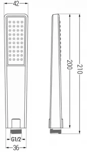 MEXEN/S - Uno DR72 sprchová zostava podomietková, chróm 71435DR72-00