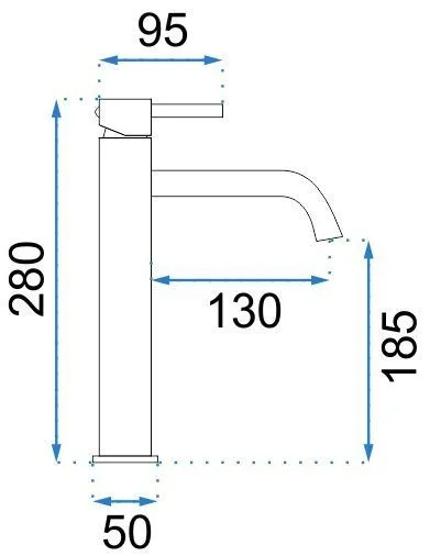 REA/S - SET umývadlo na dosku + batéria + klik klak KPL-09996