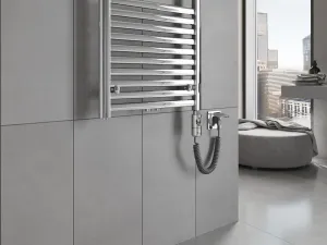 MEXEN/S - Hades radiátor + vykurovacia tyč 1800 x 600 mm, 900 W, chróm W104-1800-600-2900-01