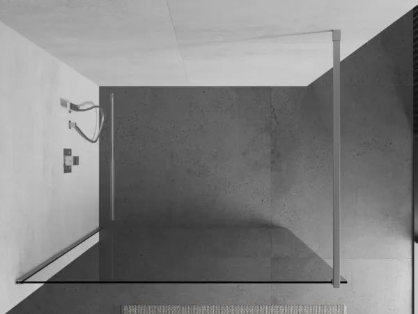 MEXEN/S - KIOTO Sprchová zástena WALK-IN 70x200 cm 8 mm, chróm, transparent 800-070-101-01-00