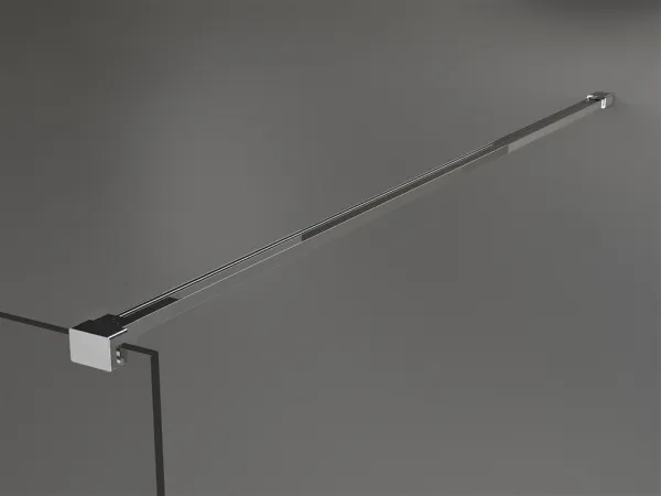 MEXEN/S - KIOTO Sprchová zástena WALK-IN 70x200 cm 8 mm, chróm, biely vzor 800-070-101-01-97