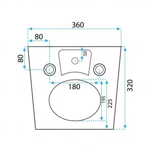 REA - Sada závesnej WC misy CARLO Flat Mini Rimless + závesného Bidetu CARLO Mini KPL-C2760