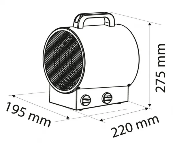 Elektrickýohrievač3kWpriemyselný90-066NEOTOOLS