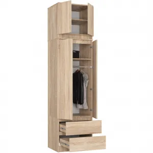Ak furniture Šatník s nadstavcom STAR 234 cm
