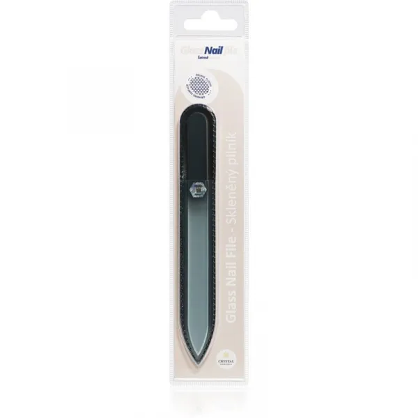 Crystal Bohemia Black sklený pilník na nechty obojstranný 1 ks