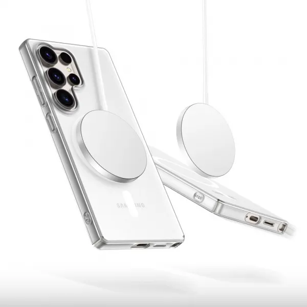 Tech-Protect MagSlim MagSafe kryt na Samsung Galaxy S25 Ultra, strieborný