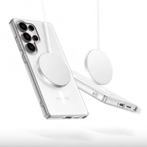 Tech-Protect MagSlim MagSafe kryt na Samsung Galaxy S25 Ultra, strieborný