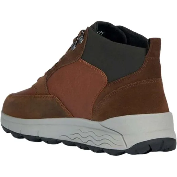 Brown men's ankle shoes Geox Spherica 4x4 B Abx - Men's