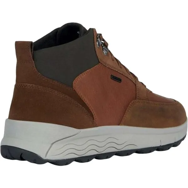 Brown men's ankle shoes Geox Spherica 4x4 B Abx - Men's