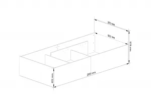 Ak furniture Posteľ CLP 90x200 cm s roštom biela