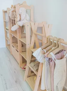 Woodisio Vešiak TEEPEE Farba: Prírodné drevo, Variant: Mini