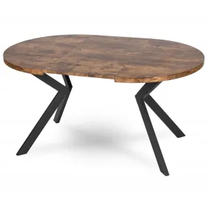 JAKS Okrúhly rozkladací stôl 100 - 250 cm Lukas rustikálny dub