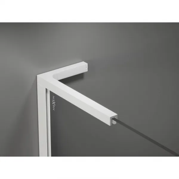 MEXEN/S - Velar L sprchovací kút, posuvné dvere 100 x 110, grafit, biela 871-100-110-43-20