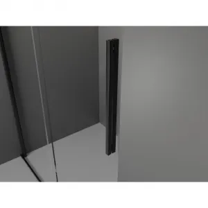 MEXEN/S - Velár sprchovací kút, posuvné dvere 140 x 80, grafit, čierna 871-140-080-41-70