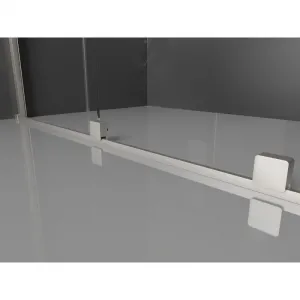 MEXEN/S - Velár sprchovací kút, posuvné dvere 110 x 85, grafit, nikel kartáčovaný 871-110-085-41-97