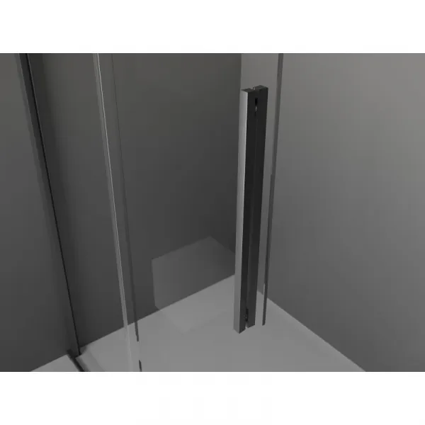 MEXEN/S - Velar Sprchová zástena posuvná Walk-in 85 x 200, grafit 8 mm, grafit kartáčovaná 871-085-000-43-66