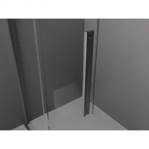 MEXEN/S - Velar Sprchová zástena posuvná Walk-in 70 x 200, grafit 8 mm, grafit metal 871-070-000-43-95