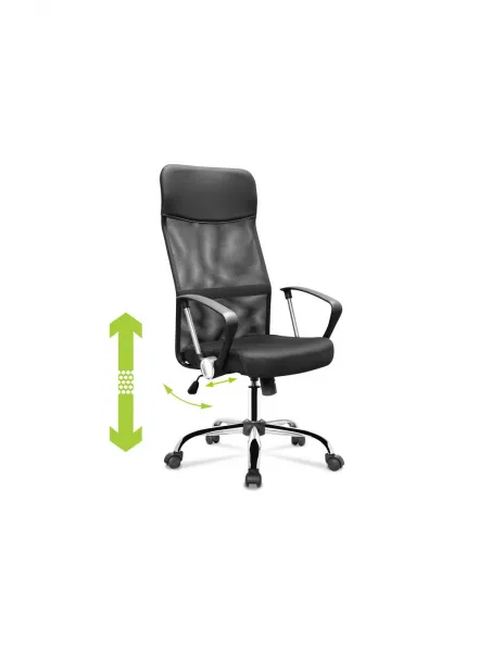 Ergonomická kancelárska stolička OfficeKing G1134 – čierna otočná stolička do kancelárie