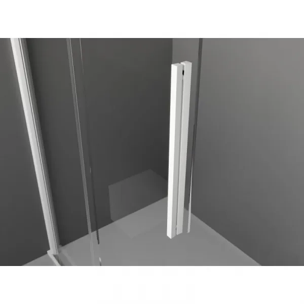 MEXEN/S - Velar Sprchová zástena posuvná Walk-in 80 x 200, grafit 8 mm, biela 871-080-000-43-20