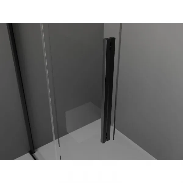 MEXEN/S - Velar Sprchová zástena posuvná Walk-in 80 x 200, grafit 8 mm, čierna 871-080-000-43-70