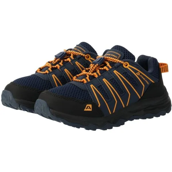 ALPINE PRO LEIFO Detská outdoorová obuv, tmavo modrá, veľkosť