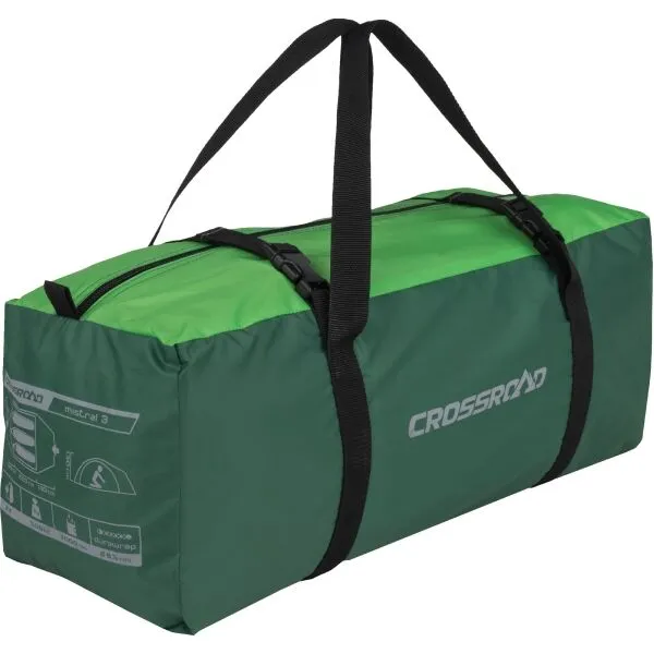 Crossroad MISTRAL 3 Outdoorový stan, zelená, veľkosť