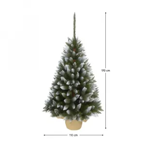 Vianočný stromček, posnežený, 170 cm, CHISMA TYP 4