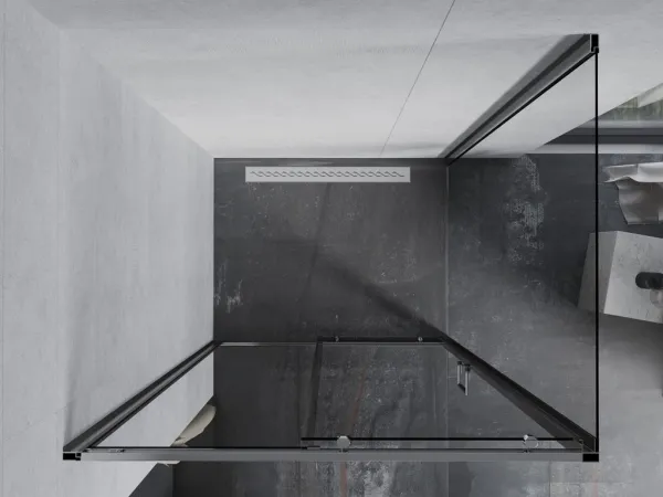 MEXEN/S - APIA sprchovací kút 90x70, transparent, chróm 840-090-070-01-00