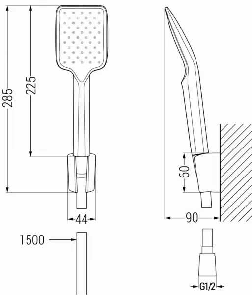MEXEN/S - Libra R62 vaňová batéria s príslušenstvom, chróm 74513R62-00