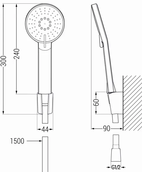 MEXEN/S - Lynx R40 vaňová batéria s príslušenstvom, chróm 74593R40-00