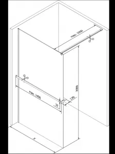 MEXEN/S - KIOTO Sprchová zástena WALK-IN s poličkou a držiakom uterákov 70 x 200, grafit 8 mm, chróm 800-070-121-01-40