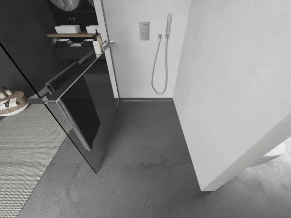 MEXEN/S - KIOTO Sprchová zástena WALK-IN s poličkou a držiakom uterákov 100 x 200, transparent 8 mm, chróm 800-100-121-01-00