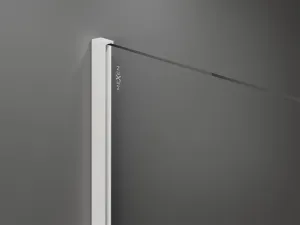 MEXEN/S - KIOTO Sprchová zástena WALK-IN 110 x 200, grafit 8 mm, biela 800-110-101-20-40