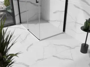 MEXEN - Stone+ sprchová vanička obdĺžniková 130x80, biela 44108013