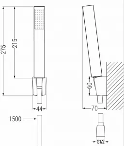 MEXEN/S - Libra R77 vaňová batéria s príslušenstvom, chróm 74513R77-00