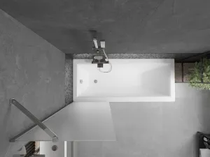 MEXEN/S - Next vaňová zástena FIX 60 x 150, dekor, chróm 895-060-000-00-30-01