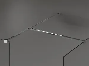 MEXEN/S - Kioto Sprchová zástena Walk-in 110 x 100, čierny vzor, chróm 800-110-202-01-70-100
