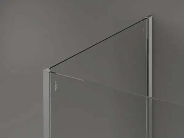 MEXEN/S - Kioto Sprchová zástena WALK-IN 100 x 85, transparent, chróm 800-100-212-01-00-085