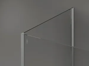 MEXEN/S - Kioto Sprchová zástena WALK-IN 100 x 85, transparent, chróm 800-100-212-01-00-085