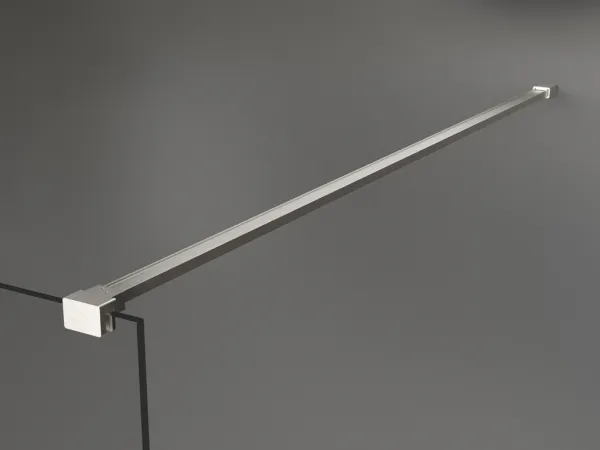 MEXEN/S - Kioto Sprchová zástena WALK-IN 70 x 200, grafit 8 mm, nikel kefovaná 800-070-101-97-40