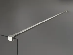 MEXEN/S - Kioto Sprchová zástena WALK-IN 120 x 200, dekor 8 mm, nikel kefovaná 800-120-101-97-30