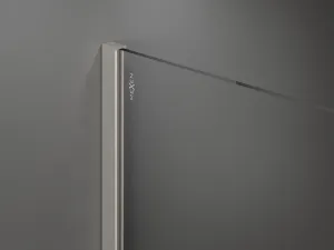 MEXEN/S - Kioto Sprchová zástena WALK-IN 70 x 200, grafit 8 mm, nikel kefovaná 800-070-101-97-40